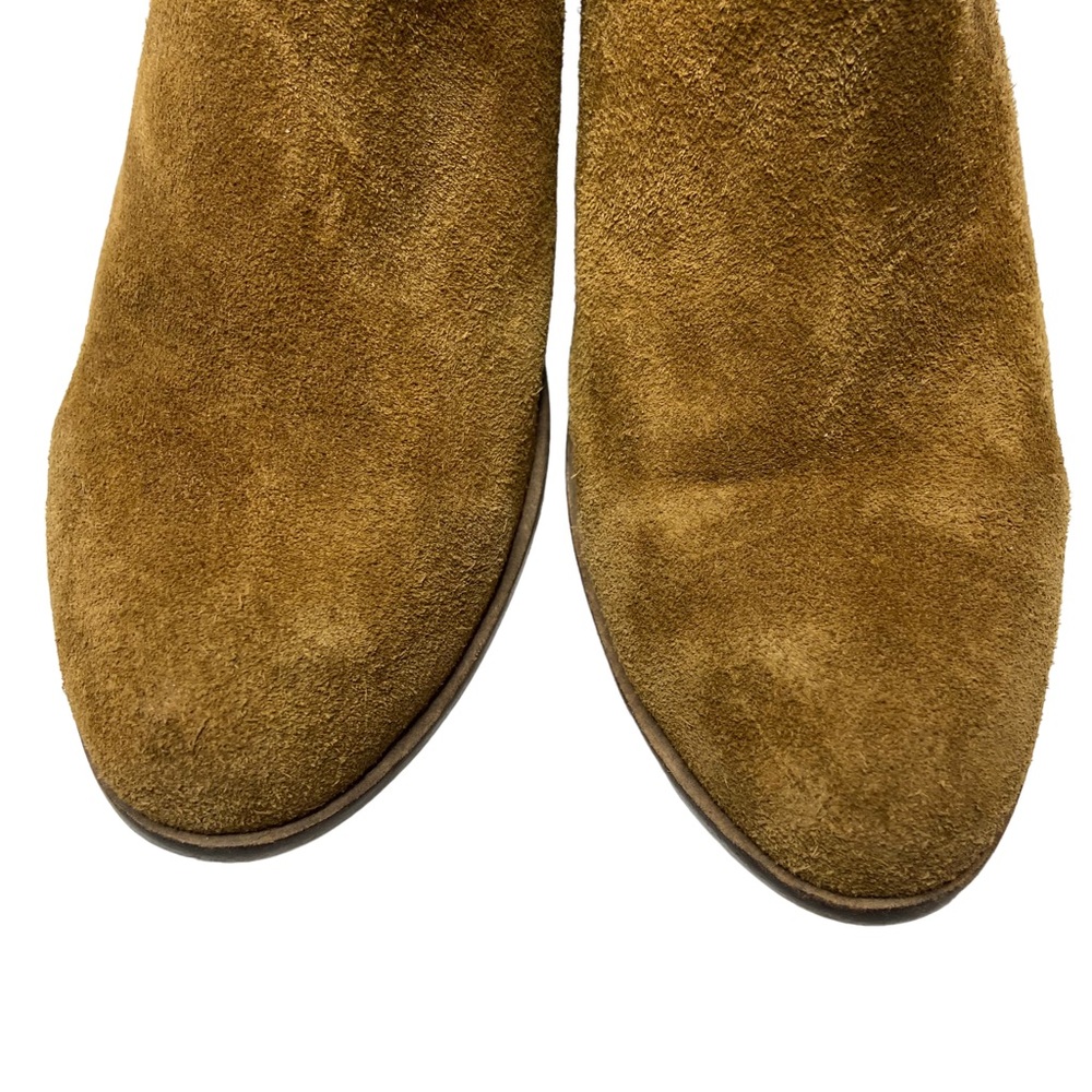STEVE MADDEN Ankle Boots Lancaster Suede Leather Western Cognac Size 7M - Picture 3 of 13